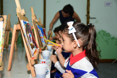 Aula de artes Educação Infantil
