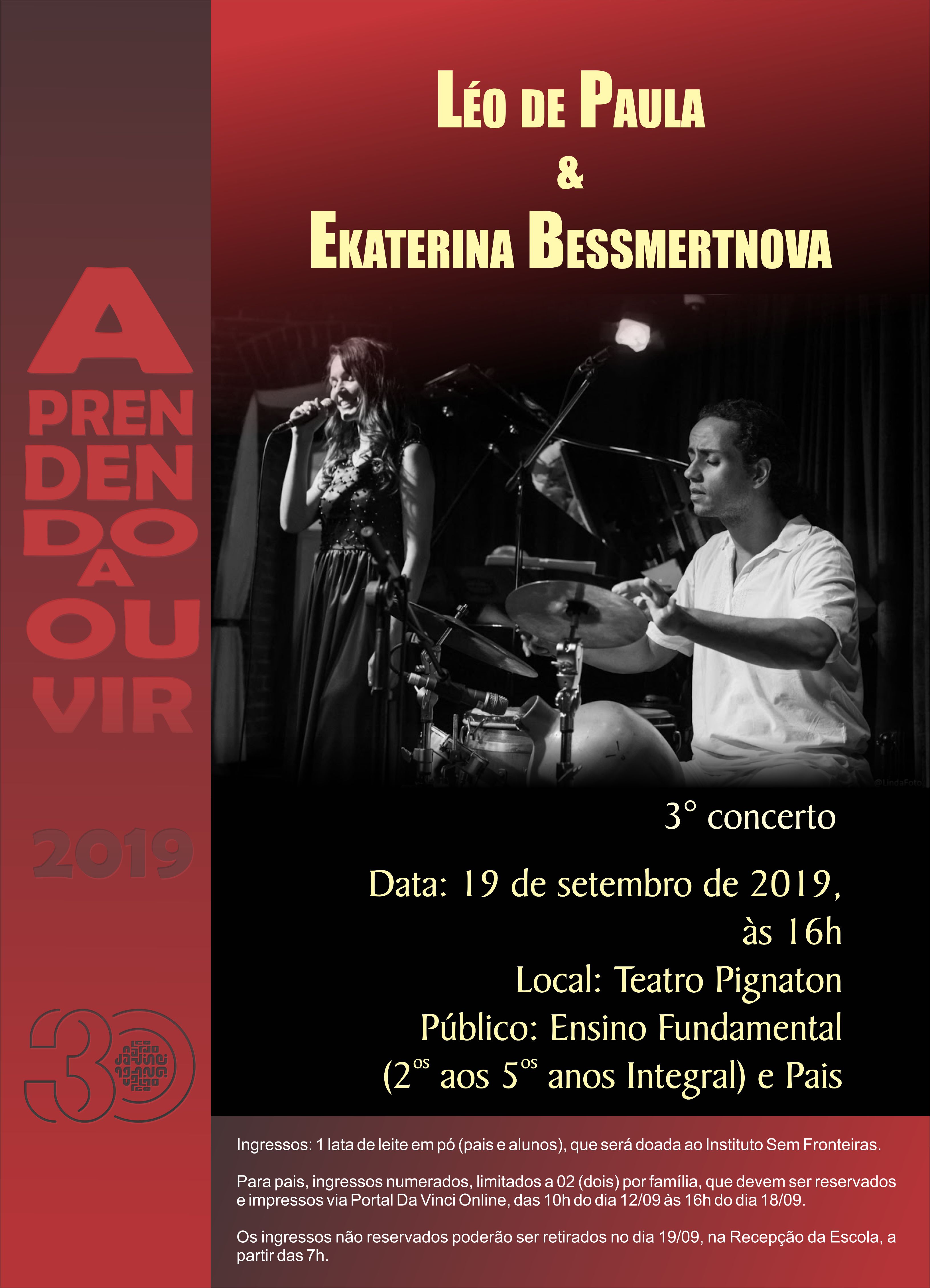 Aprendendo a Ouvir 3º concerto - LEO de Paula e Ekaterine